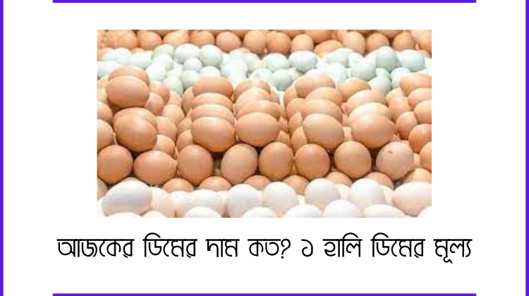 আজকের ডিমের দাম