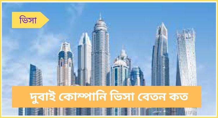 দুবাই কোম্পানি ভিসা বেতন কত