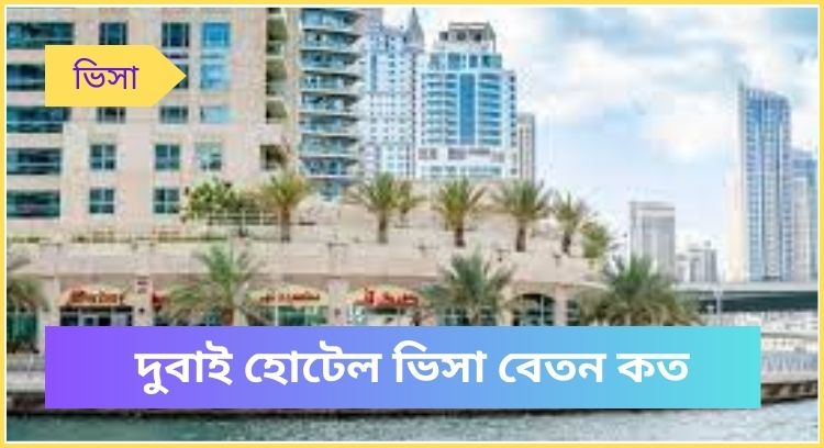 দুবাই হোটেল ভিসা বেতন কত