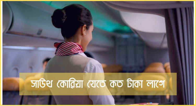 সাউথ কোরিয়া যেতে কত টাকা লাগে