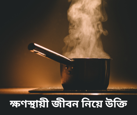 ক্ষণস্থায়ী জীবন নিয়ে উক্তি