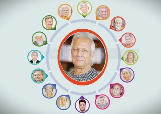 একনজরে অন্তর্বর্তী সরকারের ১৬ উপদেষ্টা